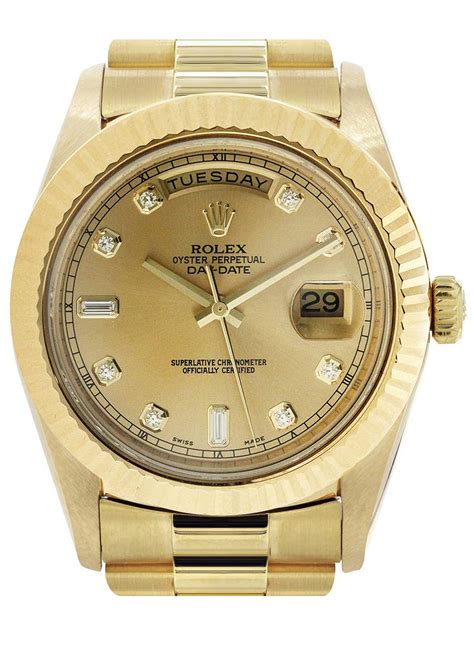 rolex women's day date gold|rolex day date 41mm gold.